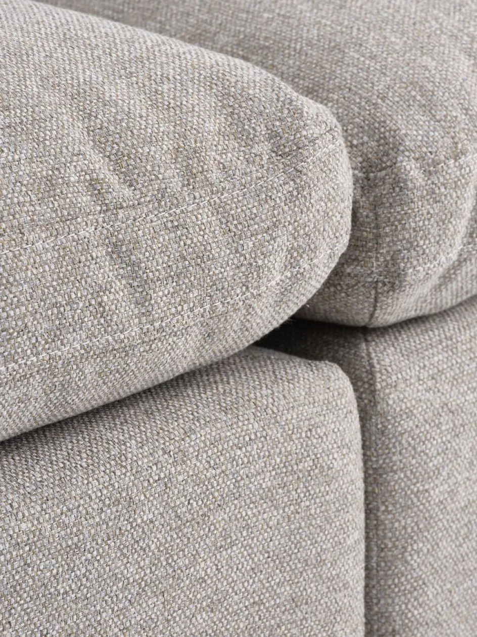 LYBYCanapé modulable LYBY 5 personnes méridienne tissu sable-JYSK Discount