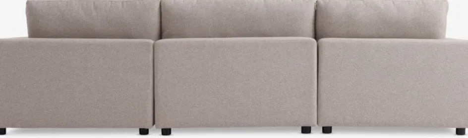 LYBYCanapé modulable LYBY 3 personnes méridienne tissu sable-JYSK Outlet