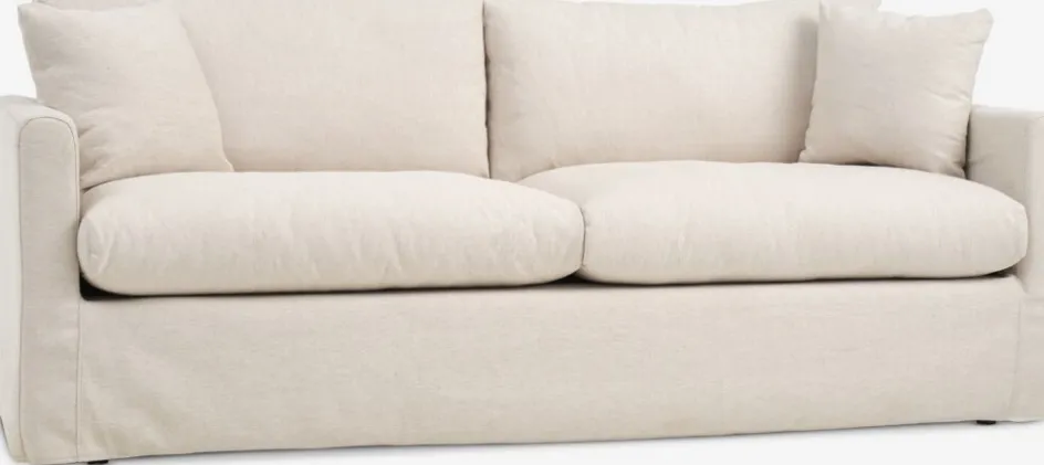 LYNGAACanapé LYNGAA 3 places housse amovible tissu beige-JYSK