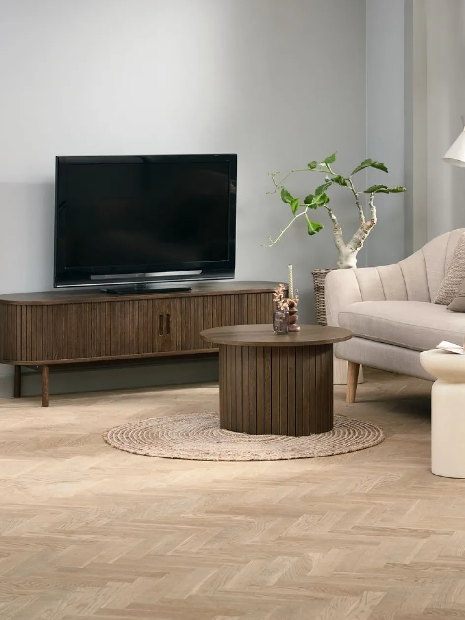 LYNGVIGMeuble TV LYNGVIG 160cm 2 portes tambours-Royal Oak Online