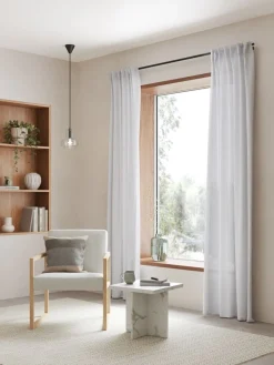 LYSERENRideau LYSEREN 1x140x245 blanc cassé-JYSK Discount