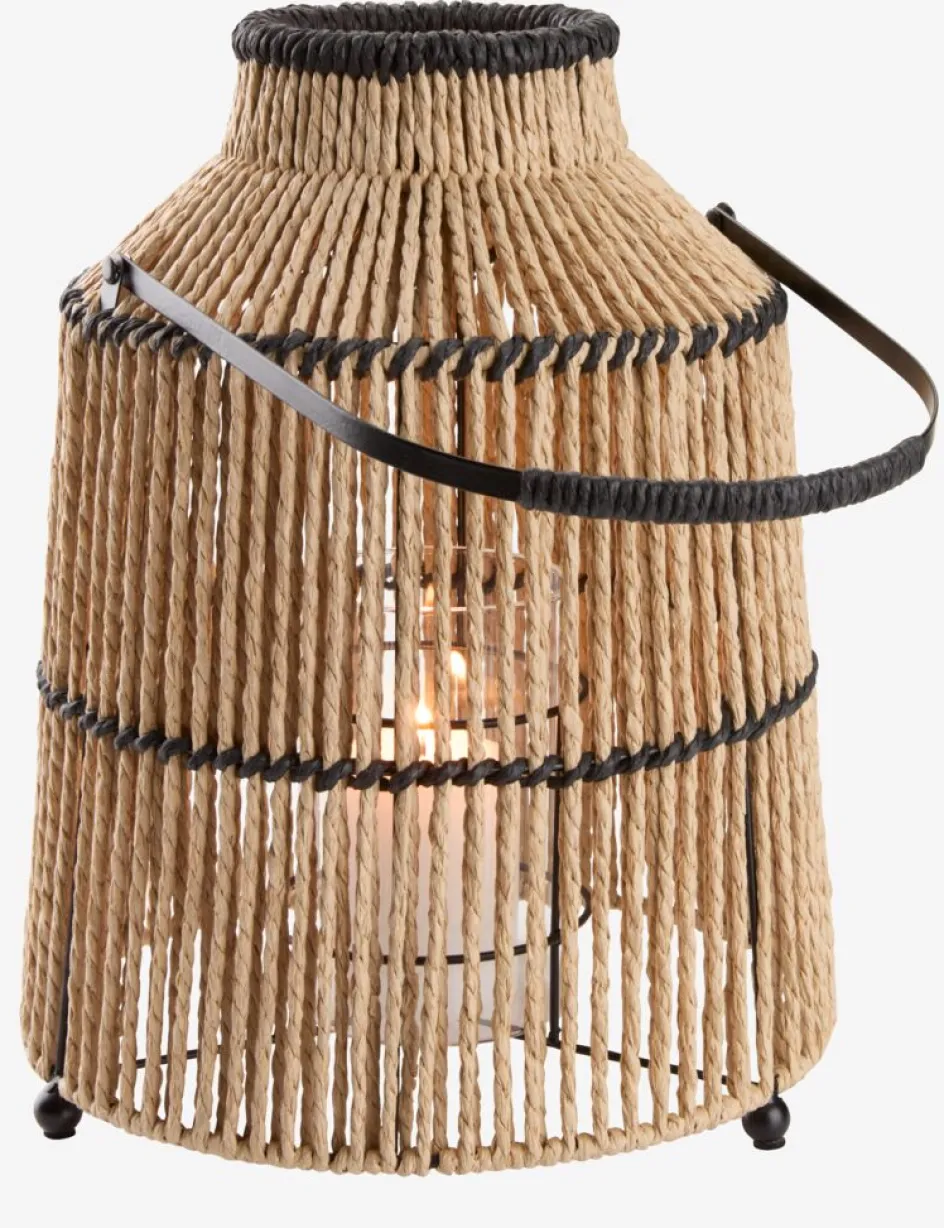 MAALTHELanterne MAALTHE Ø27xH35cm naturel/noir-JYSK Discount