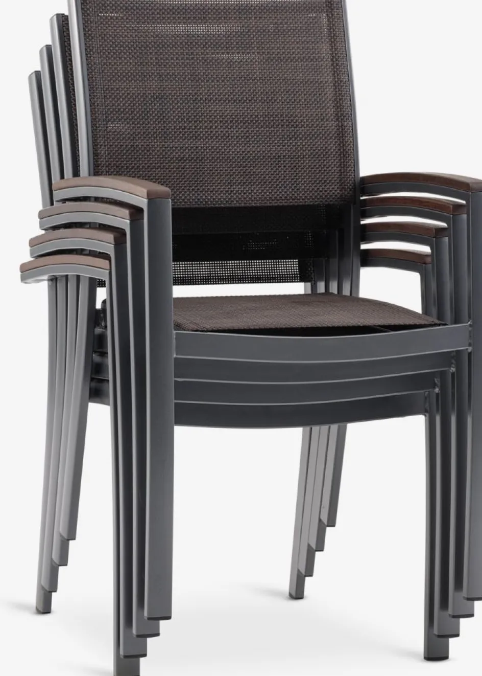 MADERNEChaise empilable MADERNE gris-JUTLANDIA Outlet