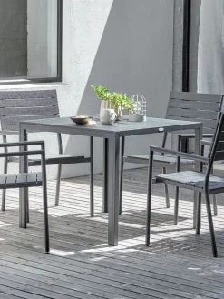 MADERUPTable de jardin MADERUP l90xL90 noir-JUTLANDIA Hot