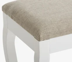 MALLINGTabouret MALLING blanc/tissu beige-JYSK