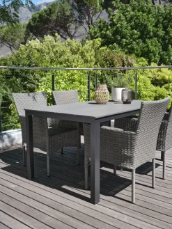 MARIELYST + AIDTMARIELYST L150 table + 4 AIDT chaises gris-JYSK Online