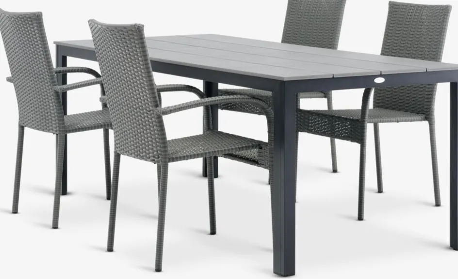 MARIELYST + GUDHJEMMARIELYST L205 table + 4 GUDHJEM chaises-JYSK Hot