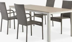 MARIELYST + GUDHJEMMARIELYST L205 table + 4 GUDHJEM chaises naturel-JYSK Clearance