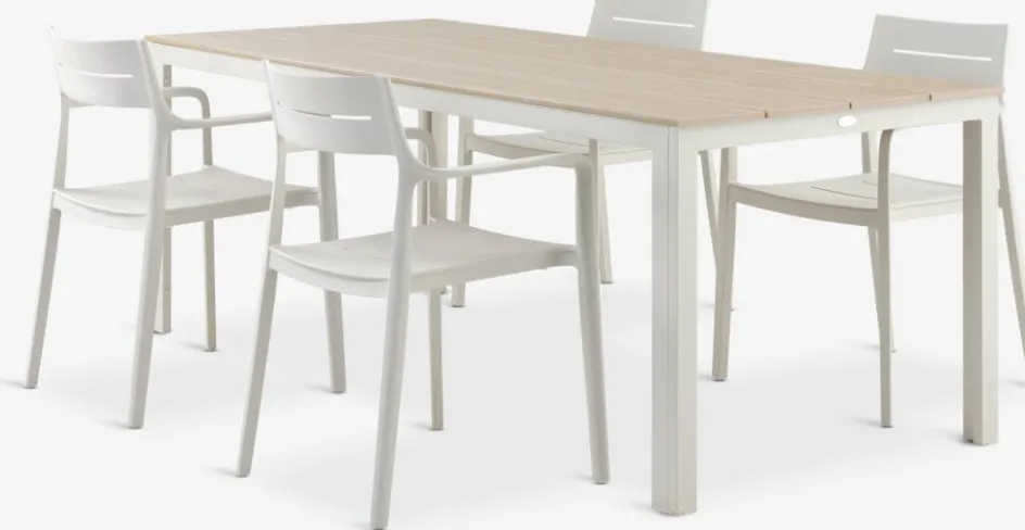 MARIELYST + INGSTRUPMARIELYST L205 table + 4 INGSTRUP chaises-JYSK New