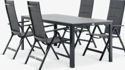 MARIELYST + MYSENMARIELYST L205 table + 4 MYSEN chaises gris-JUTLANDIA Sale