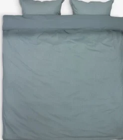 MARIONGoldParure de lit MARION Coton lavé 240x220 bleu poudré-KRONBORG Sale