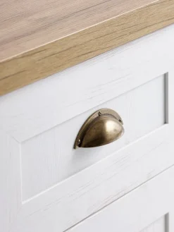 MARKSKELBuffet MARKSKEL 3 portes blanc/coloris chêne naturel-JYSK Clearance