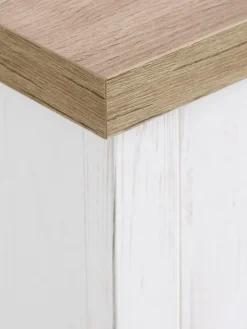 MARKSKELCommode 4 tiroirs MARKSKEL blanc/coloris chêne naturel-JYSK Sale