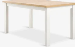 MARKSKELTable MARKSKEL 90x150/193 blanc/coloris chêne naturel-JYSK Best