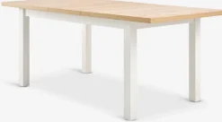 MARKSKELTable MARKSKEL 90x150/193 blanc/coloris chêne naturel-JYSK Best