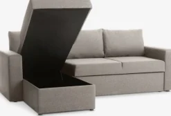 MARSLEVCanapé convertible avec méridienne MARSLEV tissu-JYSK