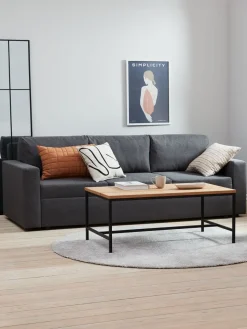 MARSLEVCanapé convertible MARSLEV 3 places tissu gris foncé-JYSK New