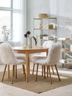 MARSTRAND + JONSTRUPMARSTRAND Ø110 table colo. chêne + 4 JONSTRUP chaises teddy-JYSK Discount