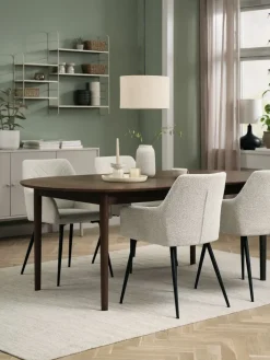 MARSTRAND + PURHUSMARSTRAND L200/280 table ch. f. + 4 PURHUS blanc cassé-JYSK Hot