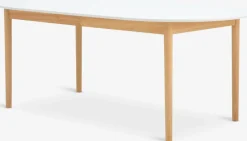 MARSTRANDTable MARSTRAND 100x200/280 blanc/naturel-JYSK Discount