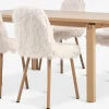 MEJLSKOV + JONSTRUPMEJLSKOV L180 table ch. + 4 JONSTRUP chaises teddy blanc ca.-JYSK