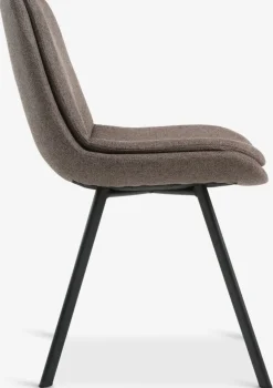 MELBYChaise MELBY tissu brun clair/noir-JYSK New