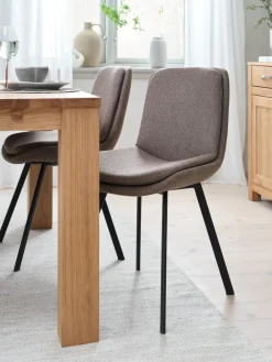 MELBYChaise MELBY tissu brun clair/noir-JYSK New