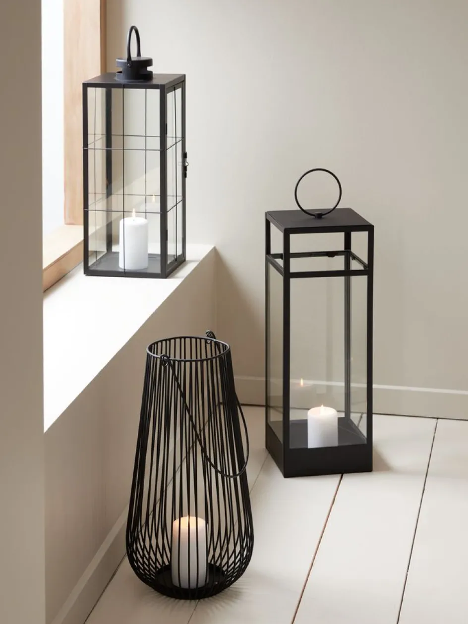 MELIASLanterne MELIAS Ø24xH46cm noir-JYSK Clearance