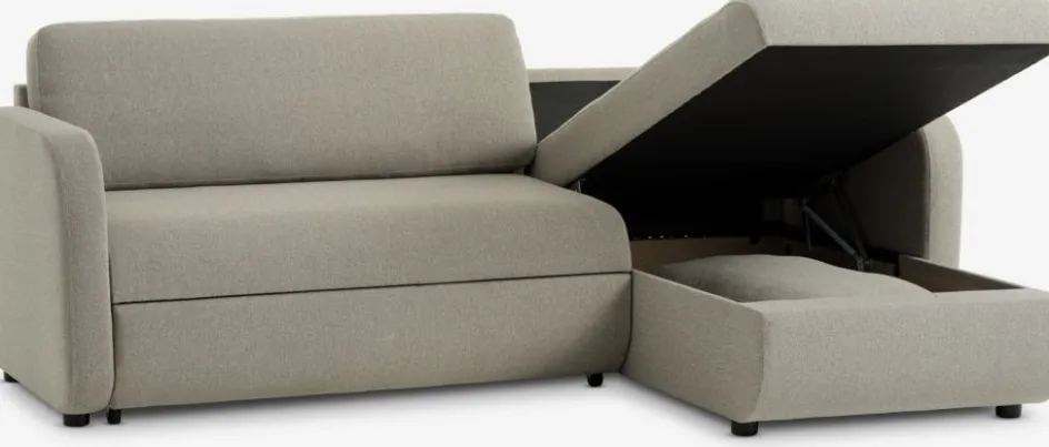MOMMARKCanapé convertible méridienne MOMMARK tissu beige-JYSK Sale