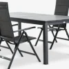 MOSS + MYSENMOSS L214/315 table + 4 MYSEN chaises gris-JUTLANDIA Hot