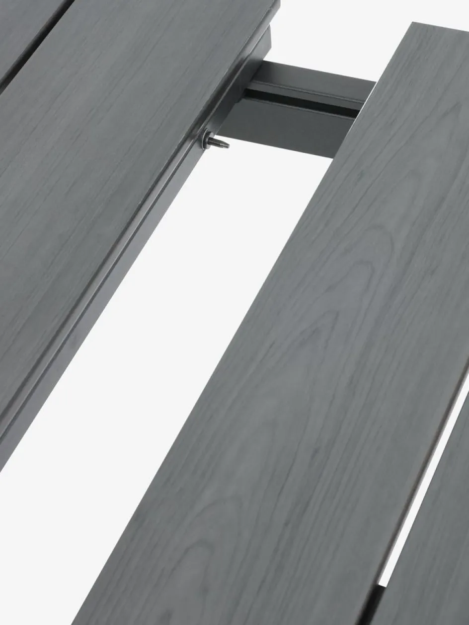 MOSS + MYSENMOSS L214/315 table + 4 MYSEN chaises gris-JUTLANDIA Hot