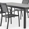 MOSS + STRANDBYMOSS L214/315 table + 4 STRANDBY chaises gris-JUTLANDIA Best
