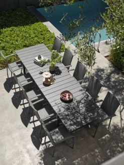 MOSSTable de jardin MOSS l95xL214/315 gris-JUTLANDIA Hot