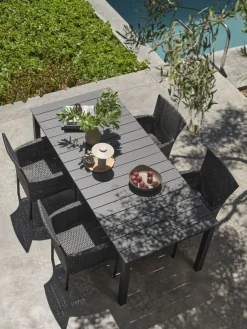 MOSSTable de jardin MOSS l95xL214/315 gris-JUTLANDIA Hot