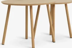 MUNKEBOTables gigognes MUNKEBO Ø55/Ø45 coloris chêne naturel 2pcs-JYSK