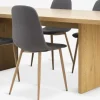 MUNKEBY + JONSTRUPMUNKEBY L220 table colo. chêne + 4 JONSTRUP chaises asphalte-JYSK Sale