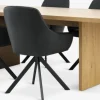 MUNKEBY + ROSTRUPMUNKEBY L220 table colo. chêne + 4 ROSTRUP chaises noir-JYSK Discount