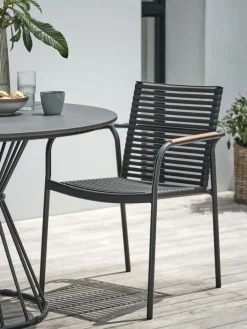 NABEChaise empilable NABE noir-JUTLANDIA