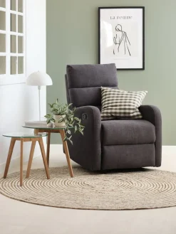 NAKSKOVFauteuil inclinable NAKSKOV gris foncé-JYSK