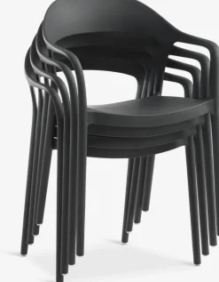 NANNESTADChaise empilable NANNESTAD gris foncé-JYSK