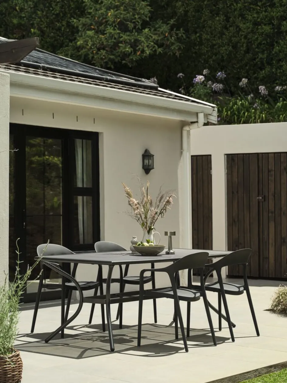 NANNESTADChaise empilable NANNESTAD gris foncé-JYSK