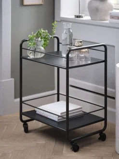 NARUPDesserte NARUP 2 tablettes noir-JYSK Online