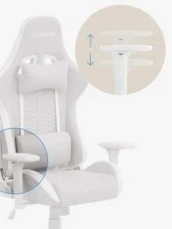 NIBEChaise gaming NIBE tissu blanc/beige-JYSK Discount