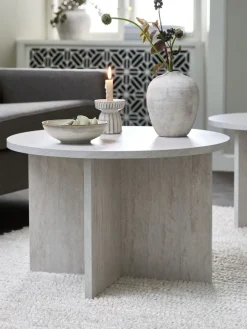 NIELSHAVETable basse NIELSHAVE Ø70 coloris travertin-JYSK Best