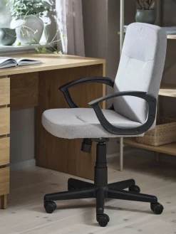 NIMTOFTEFauteuil de bureau NIMTOFTE tissu /noir-JYSK Hot