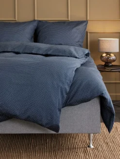 NIRAPlusParure de lit Satin NIRA 240x220 bleu foncé-JYSK Outlet