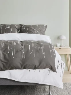 NORDICGoldParure de lit Satin NORDIC 240x220 gris/blanc-JYSK Clearance