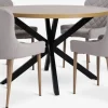 NORTOFT + BELLINGENORTOFT Ø120 table coloris chêne + 4 BELLINGE chaises sable-JYSK Best