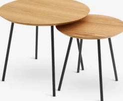 NYBOBout de canapé NYBO Ø55 coloris chêne chaud/noir-JYSK