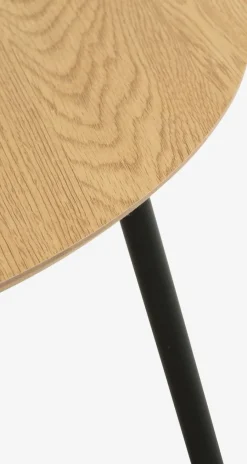 NYBOTable basse NYBO Ø70 coloris chêne chaud/noir-JYSK Discount